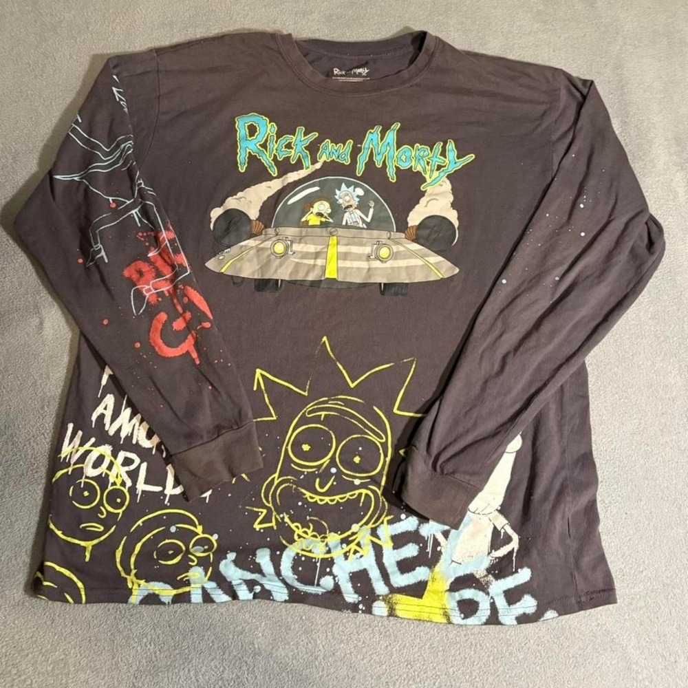 Rick and Morty Graphic Long Sleeve tee XL